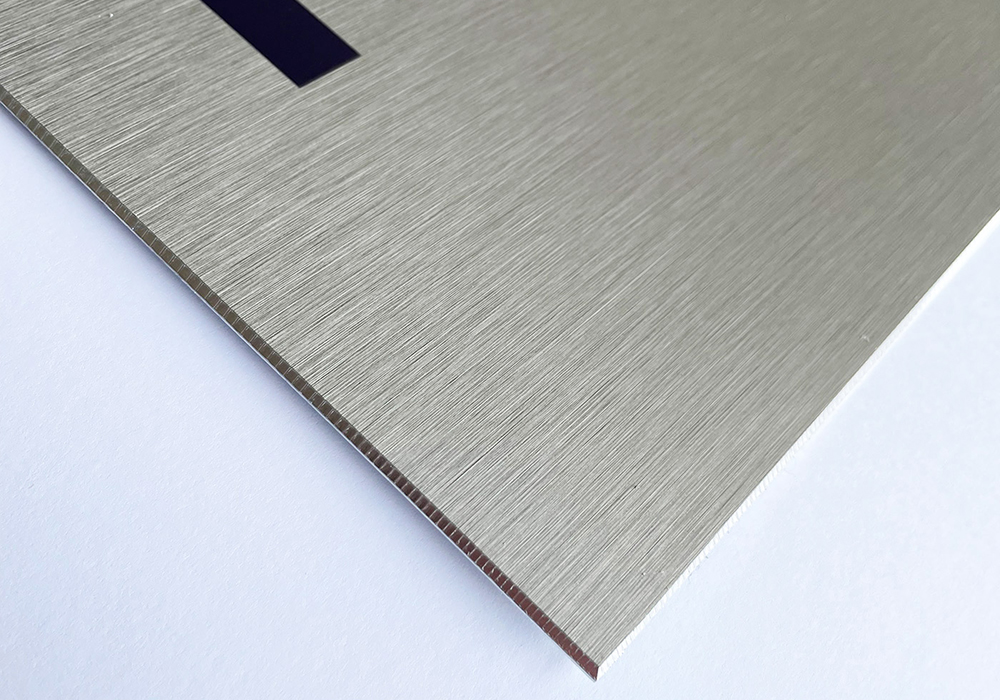 Plaque aluminium brossé